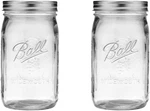 Ball Wide Mouth Glass Mason Jars With Lids And 32 Oz (pack Of 2), Quart. Fixed Price $25.15.