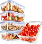 Nutrichef 10 Pcs. Superior Glass Food Storage Containers Set-stackable Design. Fixed Price $38.99.