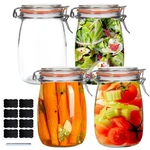 32 Oz Wide Mouth Mason JARS,4 Pack Glass Pickling With Airtight Lids,air.... Fixed Price $36.48.