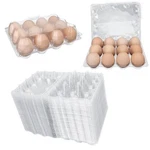 40 Pack 12-EGG Cartons Plastic Clear 3X4 Grids Reusable Storage Container, St.... Fixed Price $31.67.