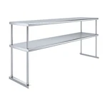 18 In. X 72 Amgood Stainless Steel Double Deck Over Shelf. Fixed Price $249.95.