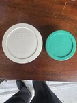 Pyrex Glass Storage Bowls 1 Cup 2 Lids Set Food Clear. Fixed Price $17.99.