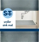 S&t Inc. Under Sink Mat, Shelf Liner For 24W X 48"L, Charcoal Plastic. Fixed Price $15.78.