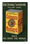 Rare C1880 Colman's Double Superfine Mustard Trade Card Box Package Royal Table. Fixed Price $149.99.