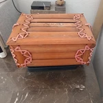 Numi Tea Bamboo Gift Box Decreative Wooden Chest Storqage Organizer. Fixed Price $19.00.