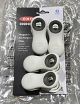 Oxo Good Grips Magnetic All-purpose Clip 4 White Strong Kitchen Bag New. Fixed Price $14.89.