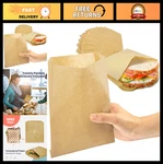Fit Meal Prep Paper Sandwich Bags Greaseproof Brown Snack 1000 Pack. Fixed Price $79.99.