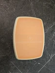 Tupperware Two Compartment Vintage Storage Container 813-4 Lid 814-3. Fixed Price $9.00.