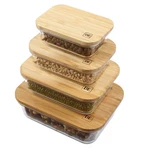 Glass Food Storage Containers With Lids 4 Pack (12OZ/21OZ/35OZ/51OZ) Bpa-.... Fixed Price $63.15.