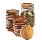 12 Pack Regular Mouth Mason Jar Lids, Reusable Canning With Wooden And S.... Fixed Price $27.23.