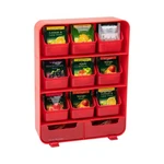 Mind Reader 9 Removable Drawers Tea Bag Holder And Condiment Organizer, Red. Fixed Price $29.59.