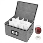 Hurzmoro Wine Glass Storage Box With Dividers,stemware Divid.... Fixed Price $23.48.