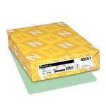 Wausau Exact Index Cardstock, 110 Lb, 8.5 Inches, Pastel Green, 250 Sheets. Fixed Price $29.99.