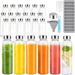 Reusable 18 Oz Glass Juice Bottles With Lids, Set 24, Bpa Free, Leak Proof. Fixed Price $93.99.
