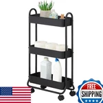 Sunnypoint Slim 3-TIER Rolling Storage Cart Bathroom Laundry Kitchen Organizer. Fixed Price $77.45.