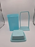 Tupperware Pick-a-deli Pickle Keeper Container Lift Strainer Light Teal. Fixed Price $19.95.