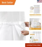 Water-repellent Polyester Shower Curtain Liner 70X54 Removable & Easy Care. Fixed Price $14.90.