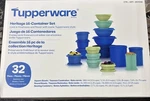 Tupperware Heritage Collection 32-PIECE Food Storage Container Set Blue New. Fixed Price $66.49.