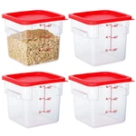 Bieama 4 Pack Food Storage Containers 6 Quart Lids Square Commercial. Fixed Price $140.71.