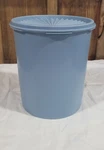 Vintage Tupperware Country Blue Canister 807-2 Lid 808-31. Fixed Price $22.99.