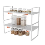 2PACK 16.5-27 Expandable Stackable Cabinet Shelves, Adjustable Spice Rack .... Fixed Price $79.11.
