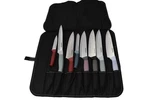 Farberware Knife Set 8-PIECE Chef Kitchen Knives With Roll Bag Branded. Fixed Price $34.99.