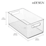 Mdesign Plastic Kitchen Pantry Cabinet, Fridge -freezer Storage *14.6X8X6. Fixed Price $29.95.