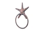 Hampton Nautical Rustic Copper Cast Iron Starfish Towel Holder 8.5". Fixed Price $16.65.