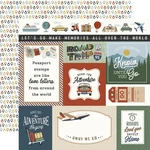 Echo Park It's Time Travel Cardstock 12X12-MULTI Journaling. Fixed Price $25.08.