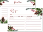 Jarthenaamcs 50PCS Christmas Recipe Cards Double-sided 4 X 6 Inch Red Pine Cones. Fixed Price $14.35.