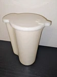 Vintage Tupperware Quart Opaque White Pitcher #129-2 And Lid #625-5. Fixed Price $10.00.