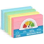 Chell 200 Count Index Cards 3X5 Inch Heavyweight, Ruled Front 3"X5", Pastel. Fixed Price $11.99.