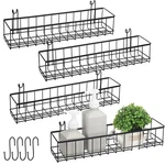 Hanging Wire Basket With Hook Grid Panel Shelf Wall Mount For Kitchen Bathroom. Fixed Price $61.27.