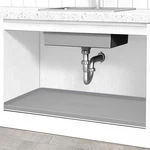 Under Sink Mat For Kitchen Waterproof, 34" X 22" Silicone. Fixed Price $26.98.