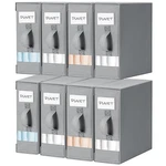Dimj Bed Sheet Organizers And Storage 8 Pack - Foldable Holder For Linen. Fixed Price $57.24.