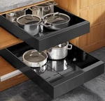 Seinloes Pack Expandable (9"-14") Pull Out Cabinet Organizer 21" Deep With .... Fixed Price $81.38.