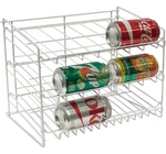 Gravity-fed Compact Single Can Rack Kitchen Organizer White Steel Durable 3 Shel. Fixed Price $17.58.