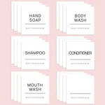 Hvswly 24PCS Bathroom Labels For Soap Dispenser,minimalist Waterproof Bottles.... Fixed Price $14.44.