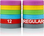 12PC Regular Mouth Mason Jar Plastic Lids Caps Leakproof Dishwasher Safe Multi. Fixed Price $14.91.