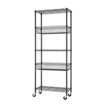 Trinity 5-TIER Nsf Wire Shelving W/ Baskets, 30" X 14" D 75.5". Fixed Price $156.77.