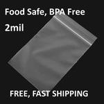Clear Seal Plastic Bags Jewelry Zipper Top Lock Reclosable Baggies Mil 2ML. Fixed Price $68.20.