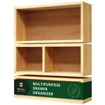 Royal Craft Wood Luxury Bamboo Drawer Organizer Storage Box, 3-PIECE, Natural. Fixed Price $46.03.