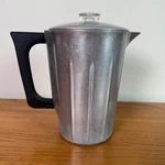 Vintage Household Institute Aluminum Percolator Coffee Pot Glass Lid Handle. Fixed Price $25.00.