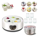 Yogurt Maker, Automatic Digital Yoghurt Machine With 5 Glass Jars 42 Oz.... Fixed Price $42.52.
