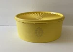 Vintage Tupperware Servalier 1204-11 Canister With Lid -yellow Holds Quarts. Fixed Price $9.49.