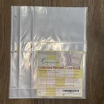 Meadowsweet Kitchens 15 Plastic Recipe Card Sheet Protectors 3 Ring Binder 4X6. Fixed Price $7.99.
