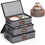 Misslo Large Capacity China Storage Containers Hard Shell Plate. Fixed Price $72.17.