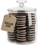 Kitchentoolz Large Glass Cookie Jar With Airtight Lid - 1 Gallon Storage Cont.... Fixed Price $54.16.