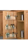 Rev-a-shelf Medium Adjustable 3-SHELF Cabinet Door Mount Spice Rack, 4ASR-18. Fixed Price $95.00.
