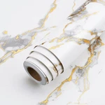 Lacheery 15.8"X276" Gold White Marble Peel And Stick Countertop Contact Paper.... Fixed Price $39.30.